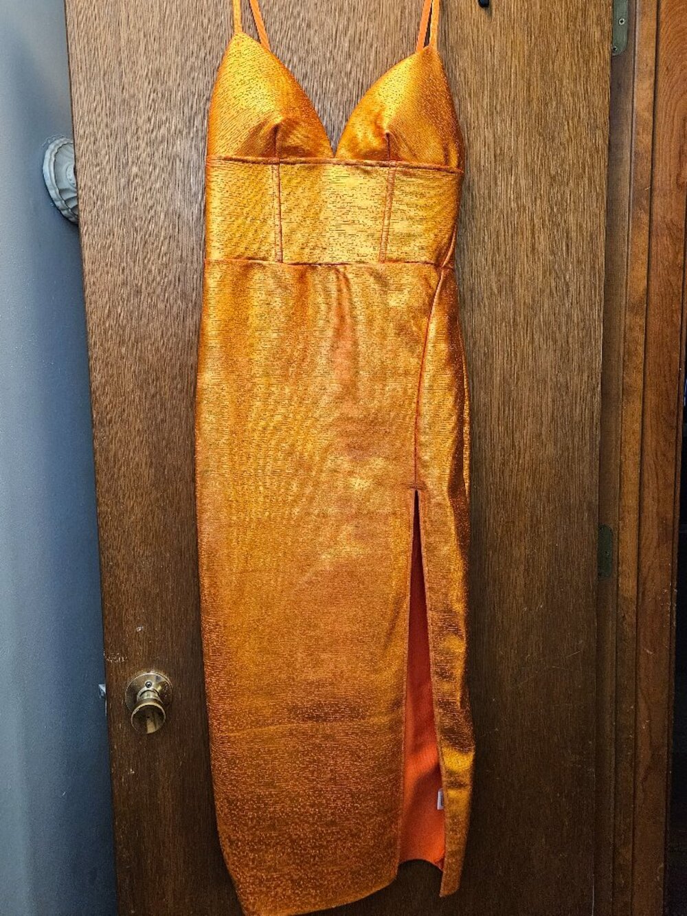 Fashion Nova Orange Bandage Party Dress